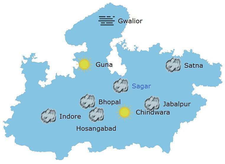 Weather in Madhya Pradesh at 10:30 am 