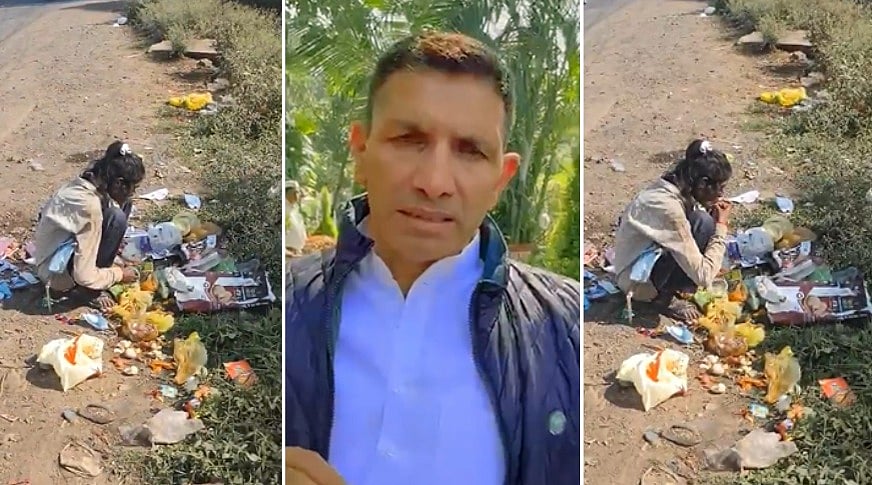 MP News: Viral Video Shows Girl Picking Food From Garbage In Vidisha; Congress' Jitu Patwari Slams...