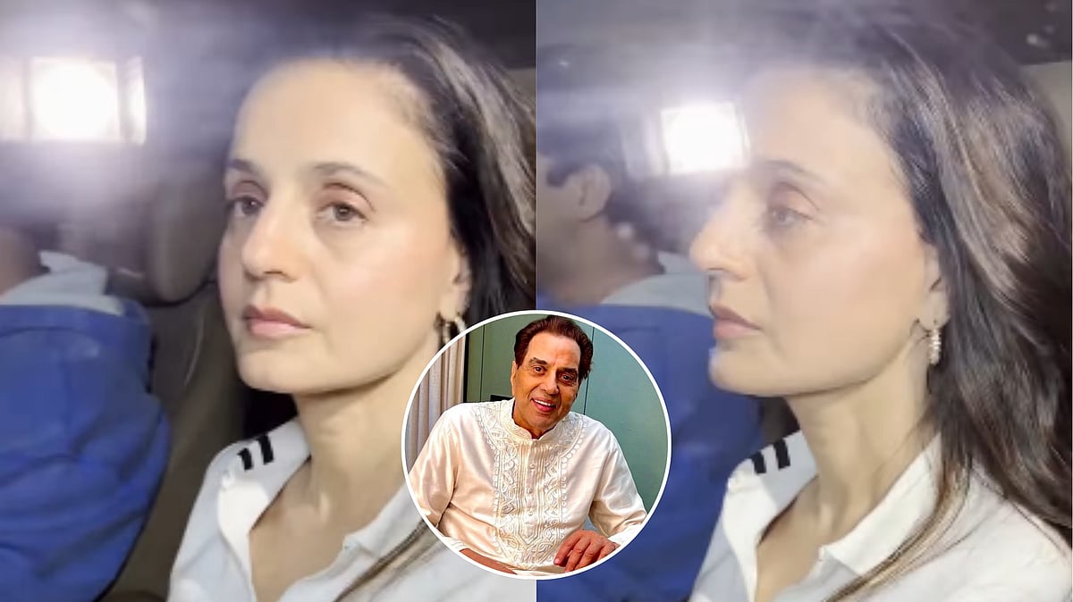 Dharmendra Hospitalised: Ameesha Patel Breaks Down As She Leaves Mumbai Hospital After Visiting Him, Video Surfaces 