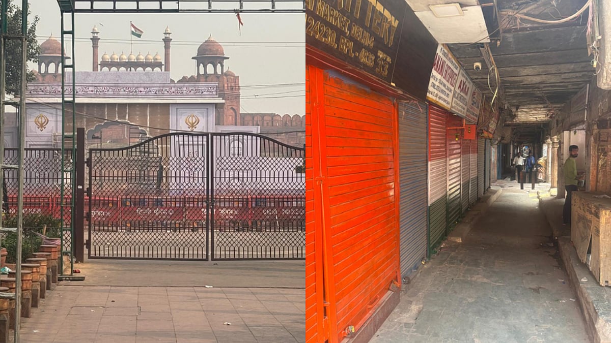 Delhi Car Blast: Red Fort, Lajpat Rai Market Remains Shut Amid Tight Security - VIDEO 