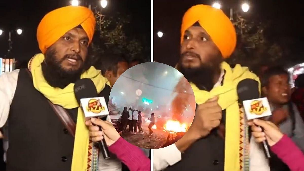 Delhi Red Fort Blast Occurs Exactly When Interviewee Says ‘Bomber Ko Border Pe Khallas Hi Khallas..’ On Camera 