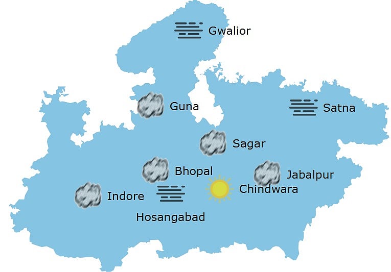 Madhya Pradesh weather at 9:40 am 