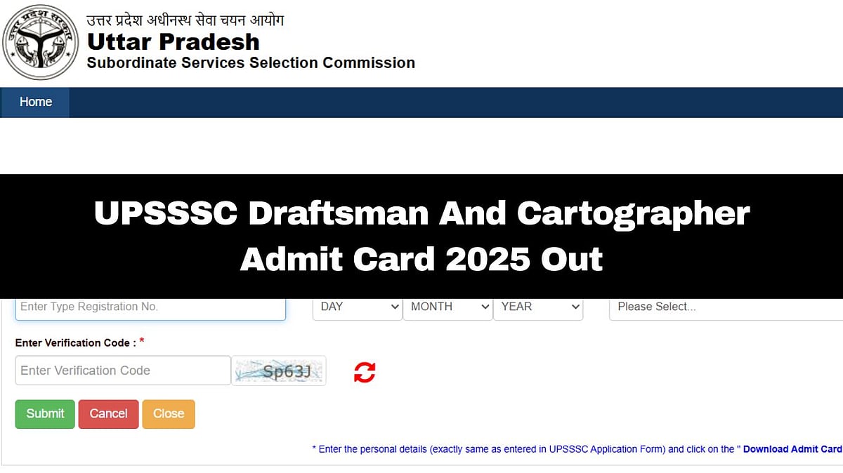 UPSSSC Draftsman And Cartographer Admit Card 2025 Released; Direct Link Here 
