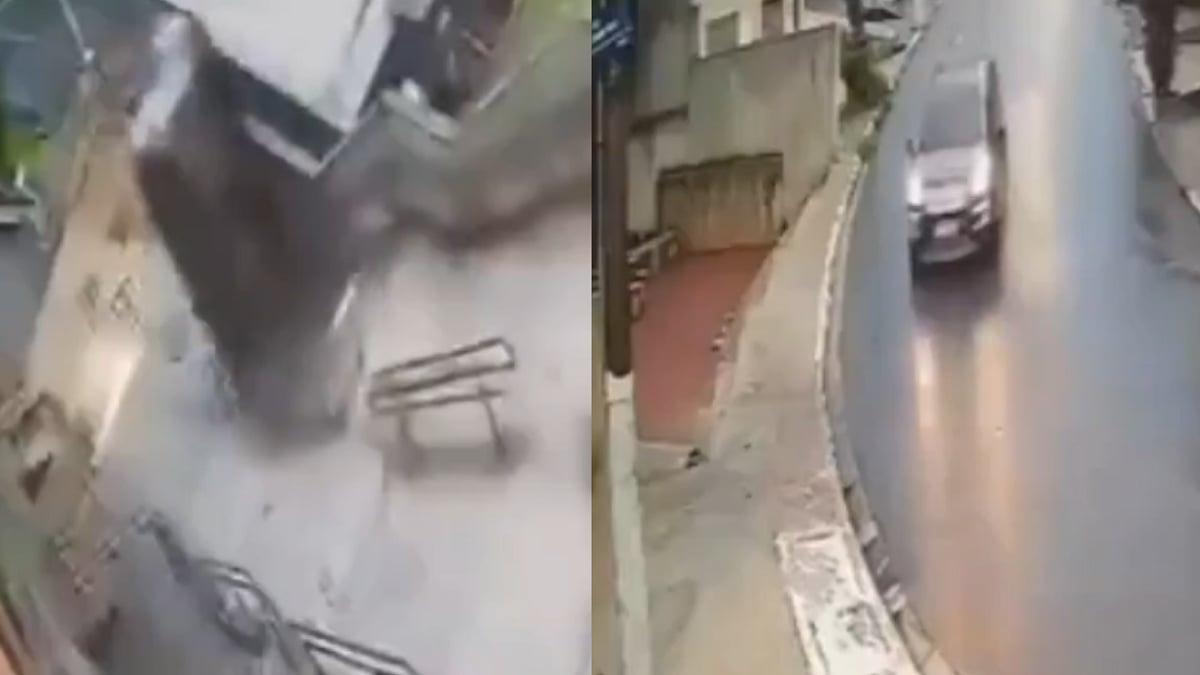 Uncontrolled SUV Goes Airborne In Brazil, Tumbles Down From Huge Stairway; Driver Still Walks Away With Just 'Minor' Scratches | VIDEO 