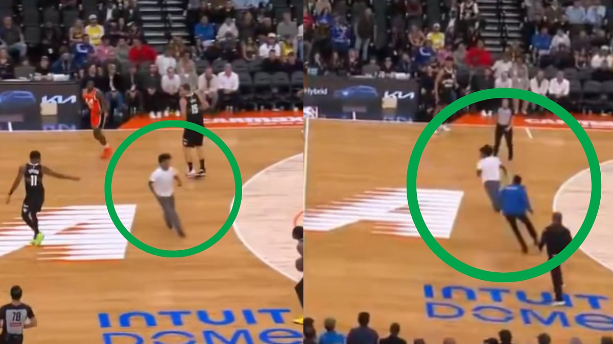 Chaos Erupts In NBA Game After A Fan Invades Court During LA Clippers & Denver Nuggets Match, Security Quickly Intervenes; Video 