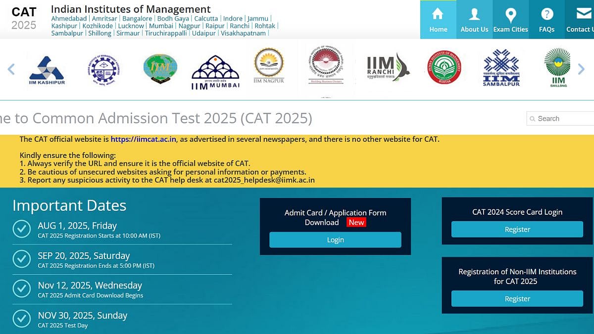 IIM CAT 2025 Mock Test Link Activated Today At iimcat.ac.in; Check Key Details, Exam Pattern & Guidelines 