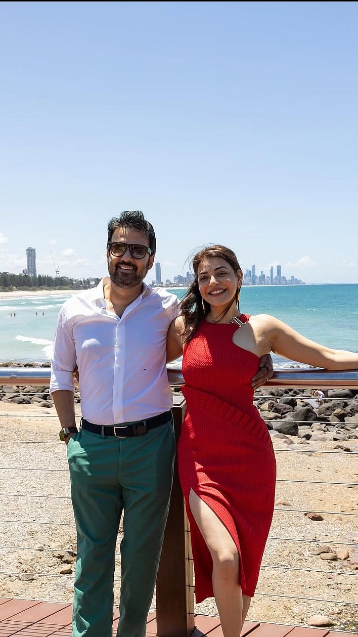 Kajal Aggarwal Enjoys Romantic Australian Vacation With Husband Gautam Kitchlu In Hot Red Look