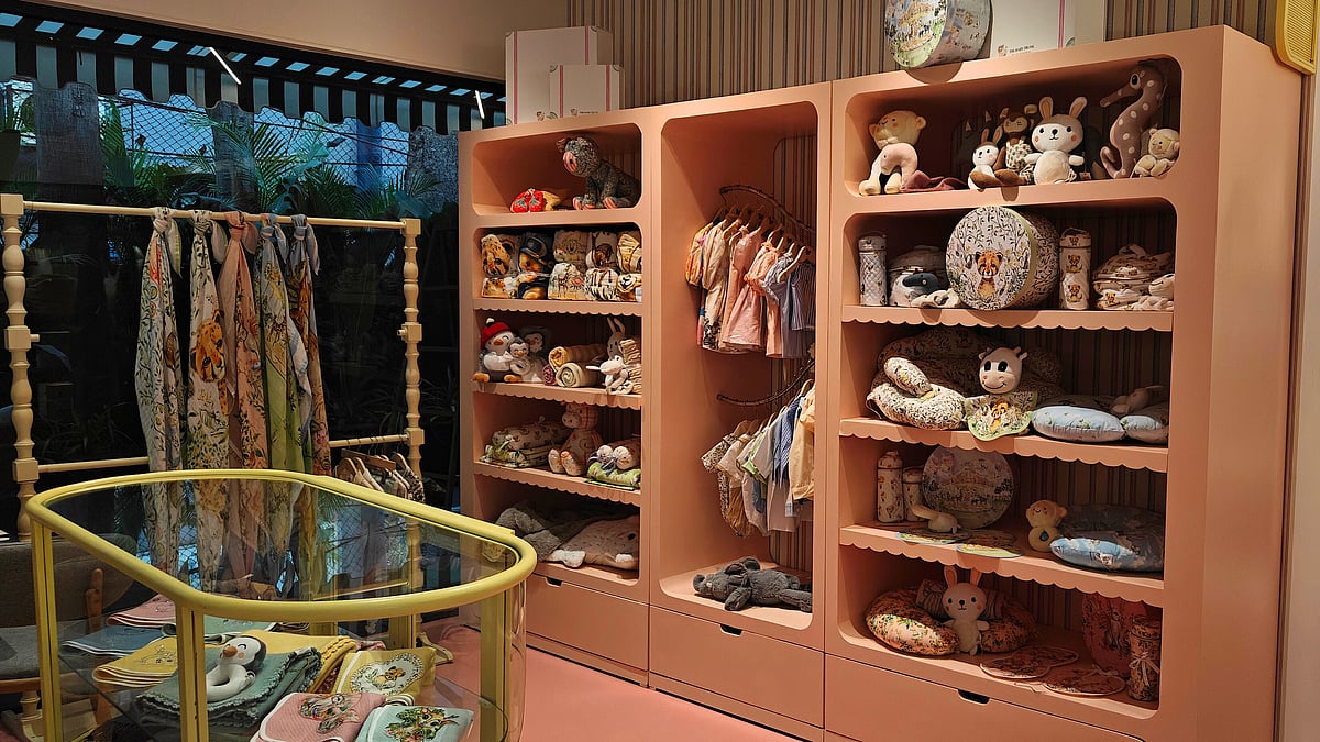The soothing shades and child-friendly atmosphere of the store will draw you in