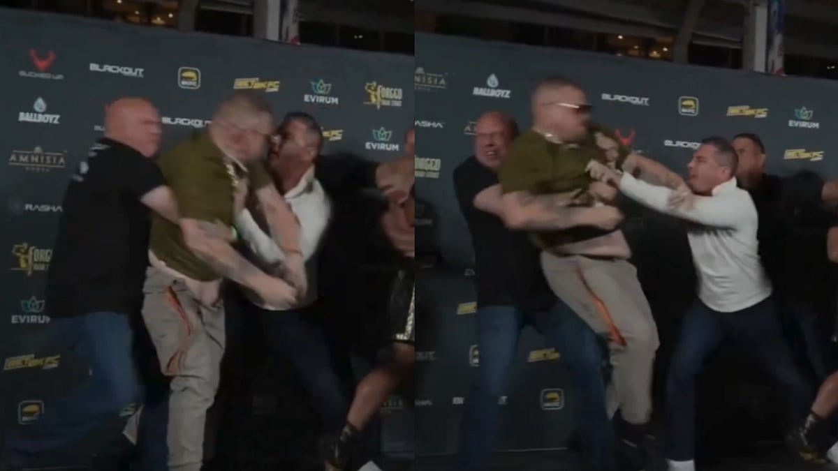 Chaotic Scenes! BKFC President David Feldman Steps Into Action After Fan Interrupts Lorenzo Hunt & Josh Dyer Face-Off; Video 