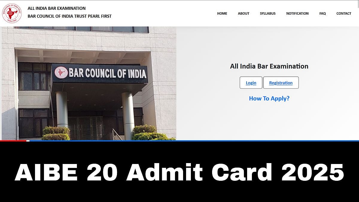 AIBE 20 Admit Card 2025 Out Today; Know Qualifying Marks, How To Check 