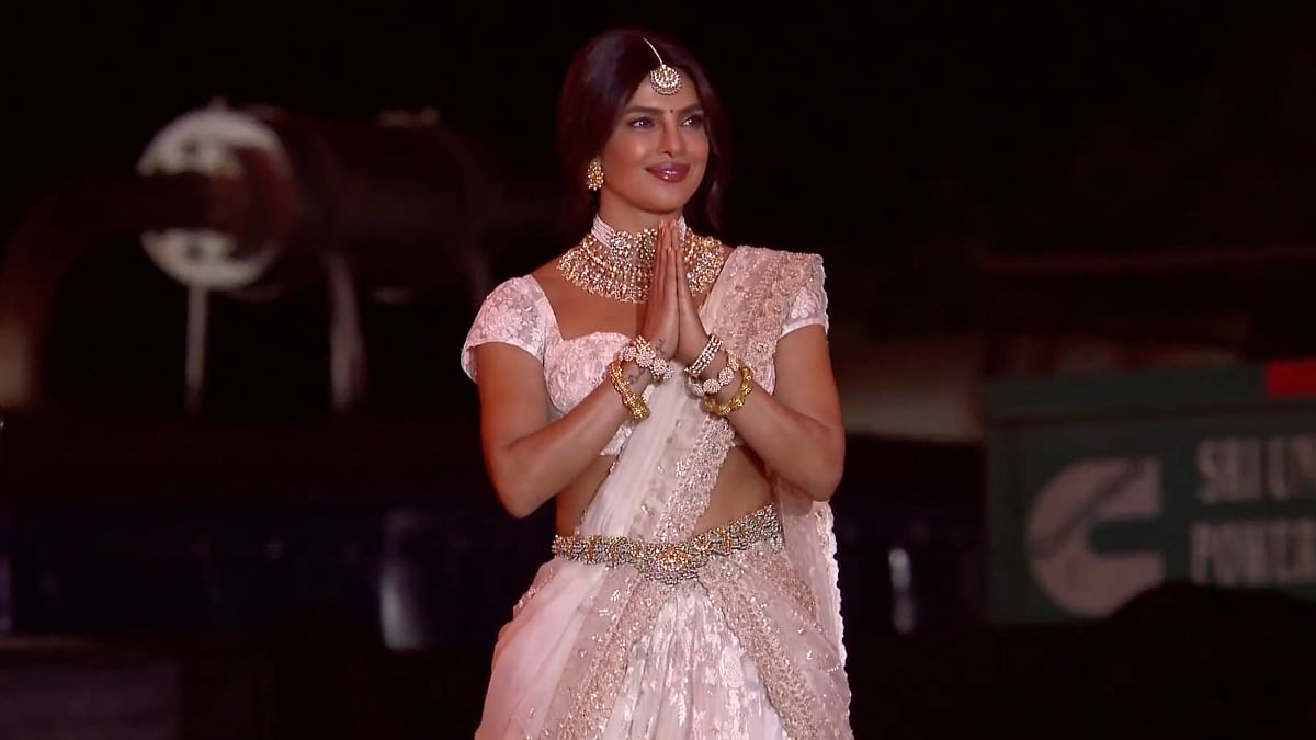 Priyanka Chopra Greets Fans With Namaste At Globetrotter Event In Hyderabad, Stuns In White Lehenga– VIDEO 