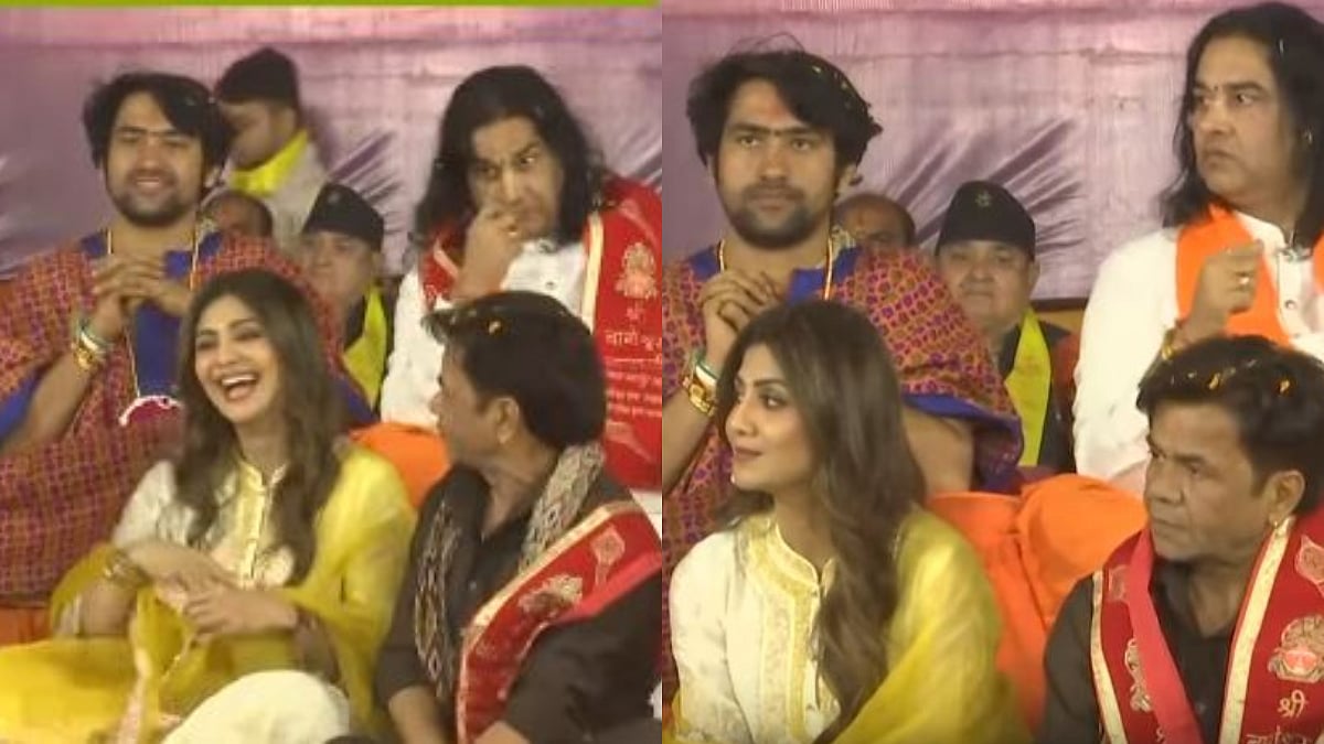Shilpa Shetty And Rajpal Yadav Attend Bageshwar Baba's Sanatan Hindu Ekta Padyatra In Mathura - Watch Video 