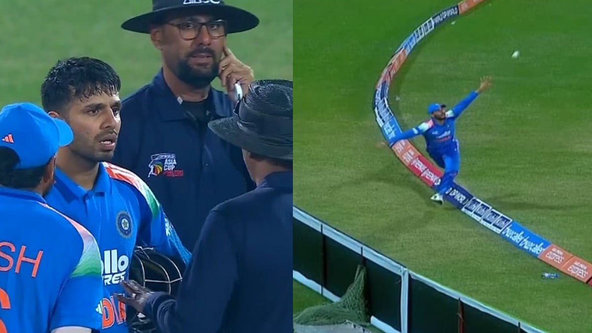 Maaz Sadaqat's 'Not Out' Call Controversy Triggers Uproar During IND A vs PAK A Asia Cup Rising Stars Clash; Video 