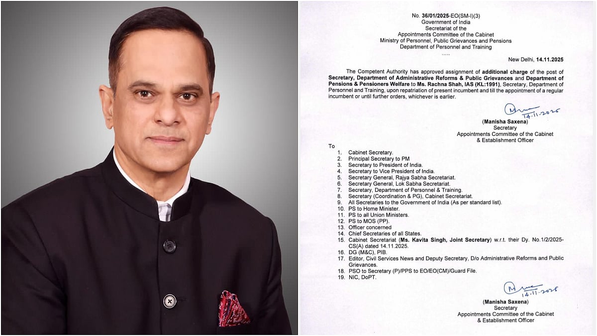 Rajasthan News: Senior IAS Officer V Srinivas Appointed As New Chief Secretary Of State After Sudhansh Pant’s Exit 