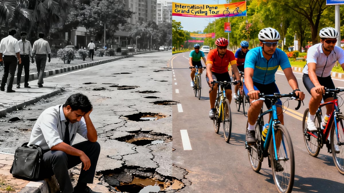 Pimpri-Chinchwad: Citizens Question Selective Road Repairs Ahead Of Pune Grand Tour Cycling Event