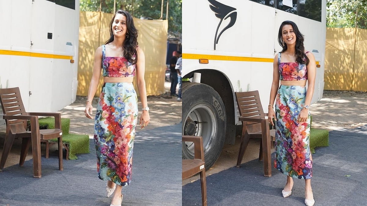 Cricketer Jemimah Rodrigues Steps Out In Floral Co-ord On Sets Of 'Too Much': Fans Love Her Styling 