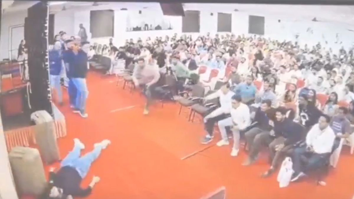 Shocking VIDEO Shows 24-Year-Old Surat Woman Dying After Suddenly Collapsing During College...