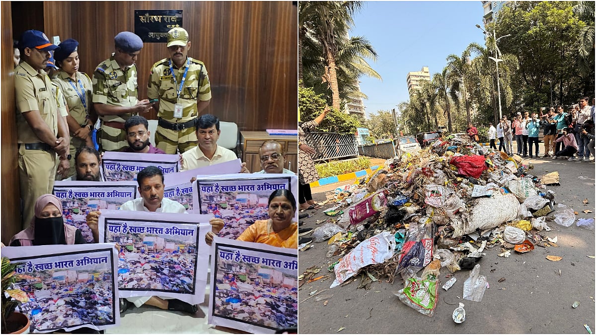Thane News: Garbage Piles Up In Kalwa–Mumbra; Protesters Dump Waste At TMC Headquarters, Warn Of Bigger Agitation 