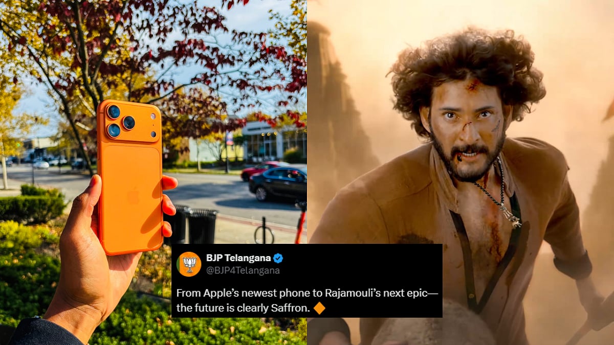 'Future Is Clearly Saffron': Telangana BJP's Cryptic Post On X Goes Viral After Rajamouli's Varanasi Teaser Launch 