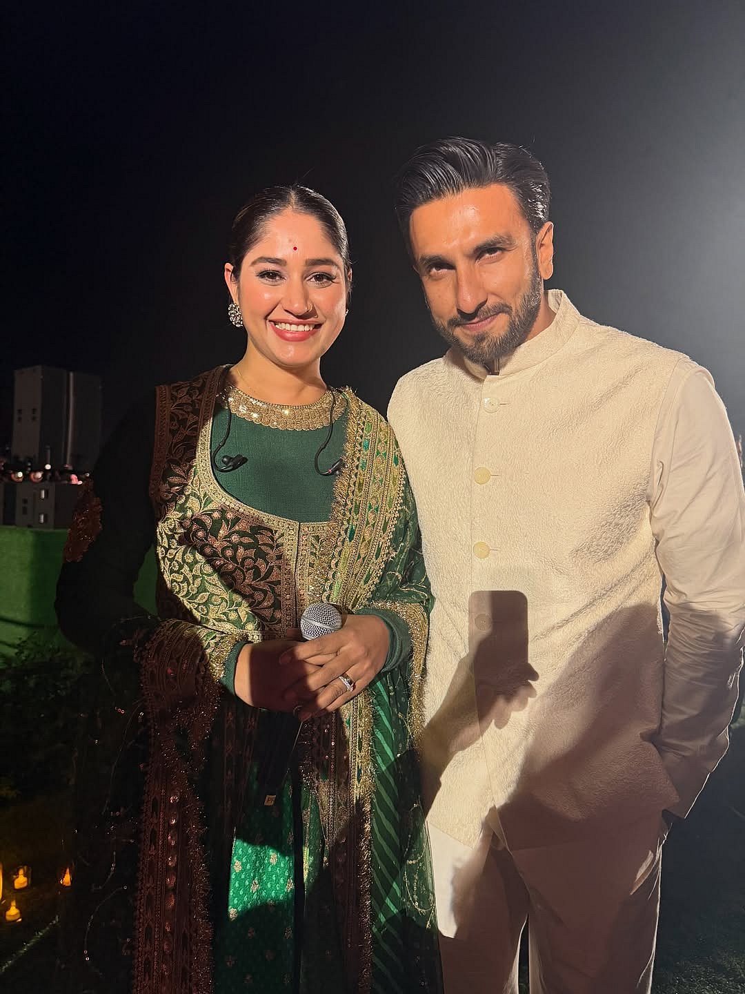 Ranveer Singh snapped with Pratibha Singh Baghel