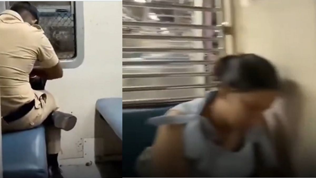 VIDEO Shows Mumbai Policeman Accompanying Lone Woman Passenger On Late-Night Train 