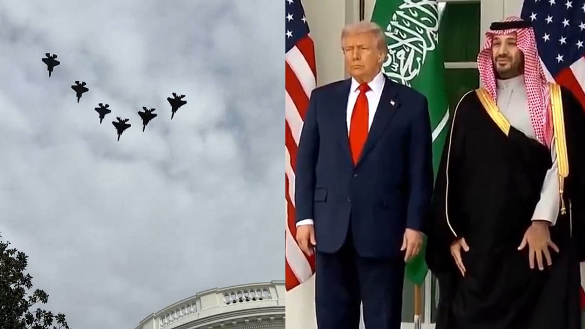 US Rolls Out F-35 Flyover As Saudi Crown Prince Returns To Washington For First Meeting With Trump...