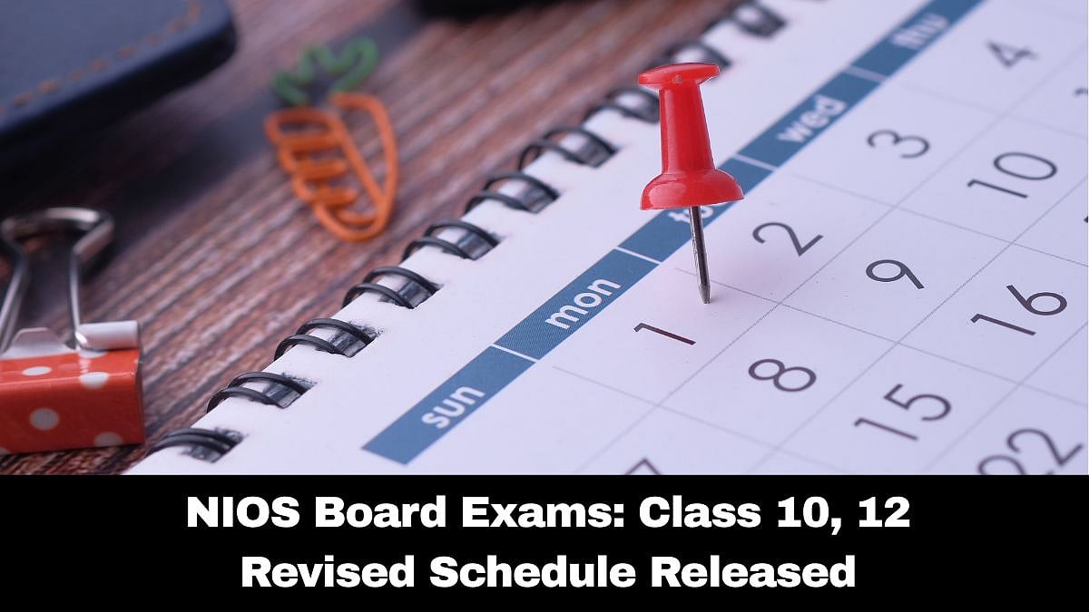NIOS Board Exams: Class 10, 12 Revised Datesheet Out; Check Details Here 