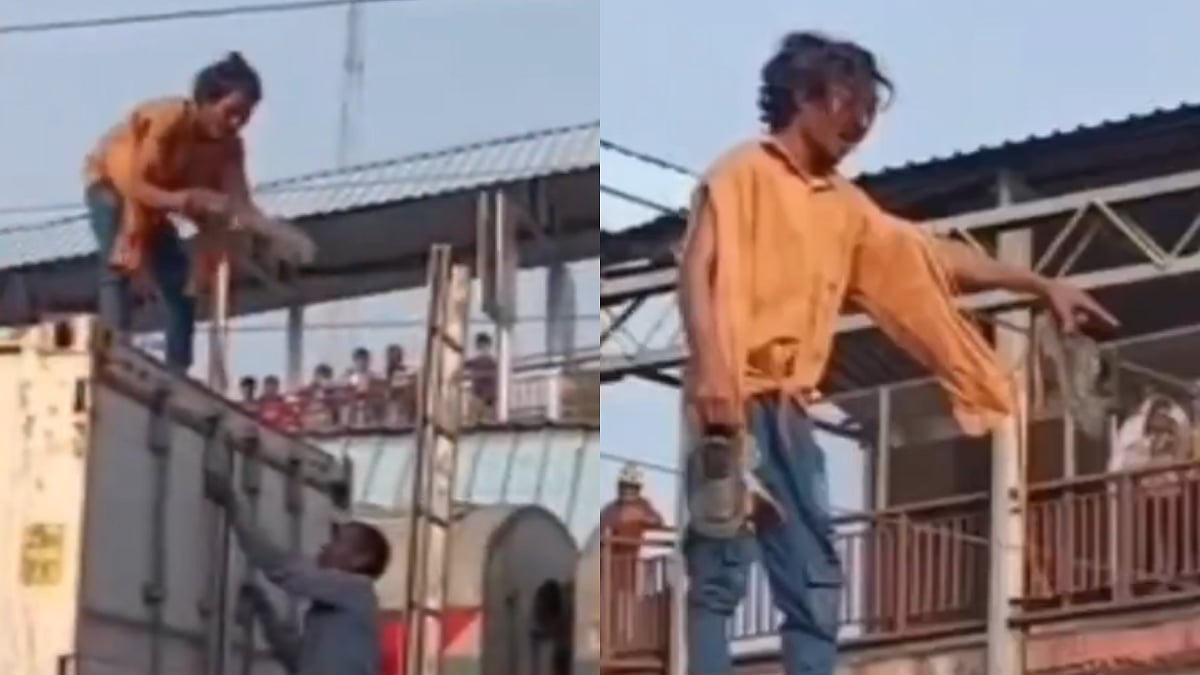 Drunk Man Climbs Train Rooftop At Dhanbad Station, Threatens To Touch High Voltage Wire; Gets Detained In Thrilling Rescue 