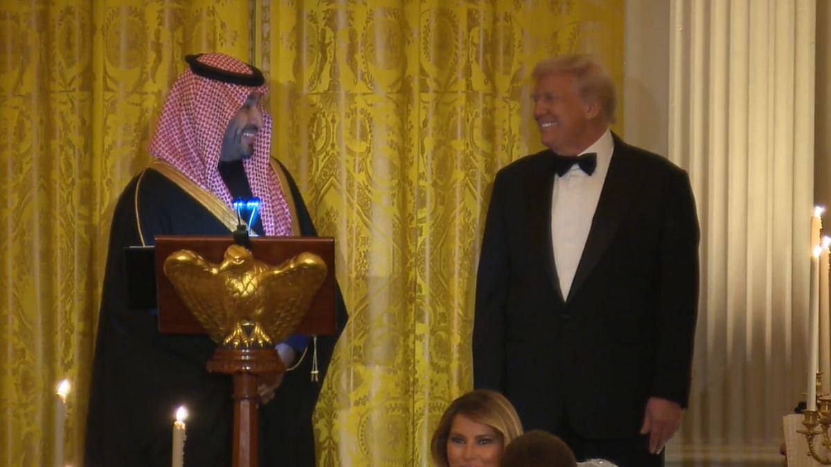'You Lose the Bet!': Saudi Prince Mohammed Bin Salman Quips About 17x Betting Odds On His Black Suit At Donald Trump’s White House Gala | Video 