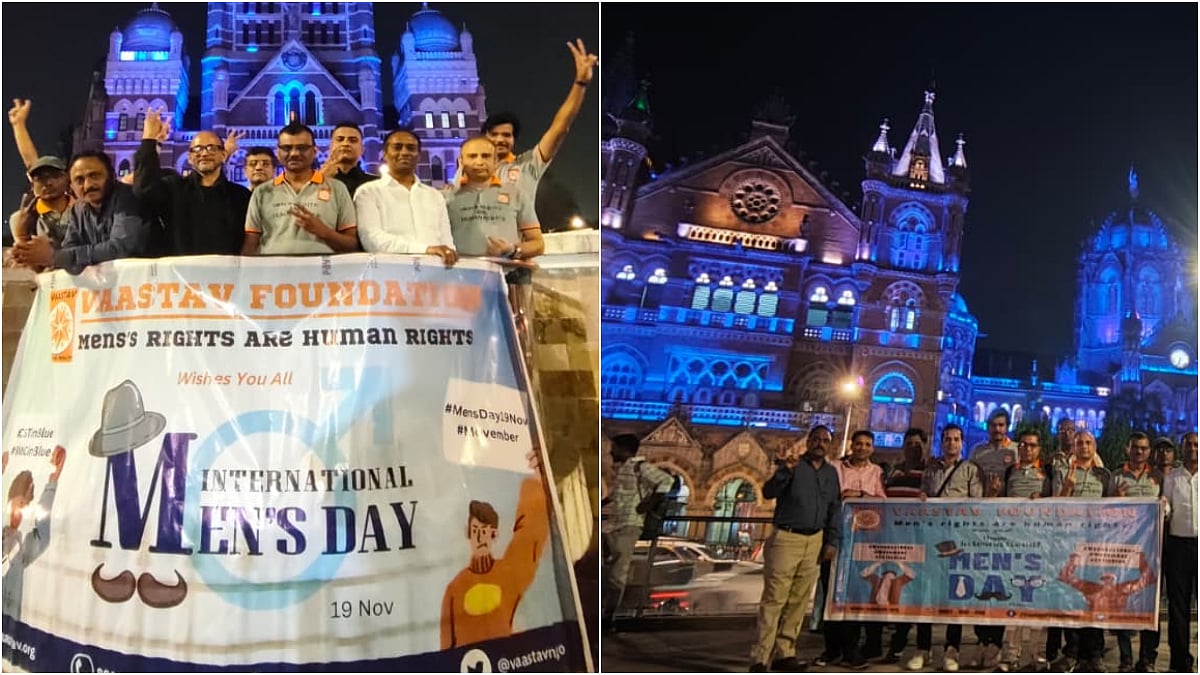 International Men’s Day 2025: Activists Call For Gender-Neutral Laws As CSMT Lights Up Blue To Highlight Men’s Issues 
