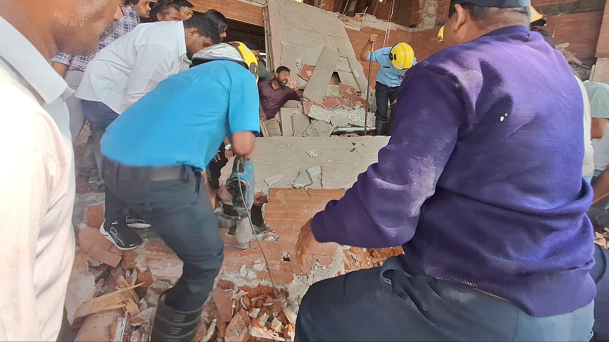 Pune: Slab Collapses During Renovation Near Ruby Hall, Fire Brigade Races To Save Trapped Duo -...