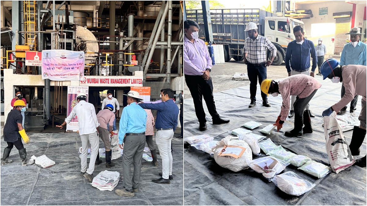 NCB disposes of 25 kg of narcotics seized from a Navi Mumbai drug syndicate linked to an internationally connected kingpin