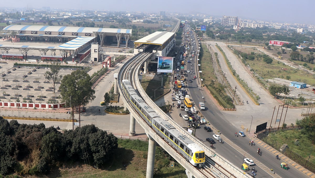 Indore News: Metro Damages Service Road, IMC Imposes Penalty