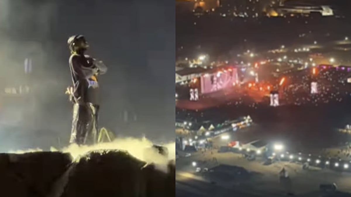 Fan Watches Travis Scott’s Mumbai Concert For Free From 90th Floor; Internet Says 'You’re Lucky' 