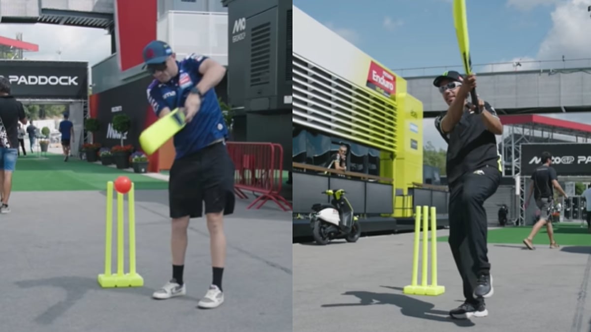 Howzzat! MotoGP Star Riders Franco Morbidelli & Jack Miller Enjoy Fun Cricket Session Inside Paddock; Video 