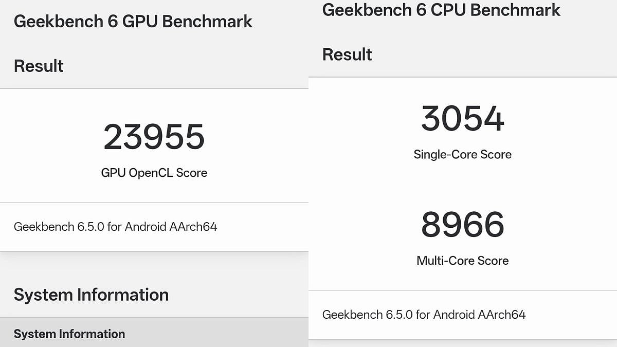 Oppo Find X9 Geekbench scores