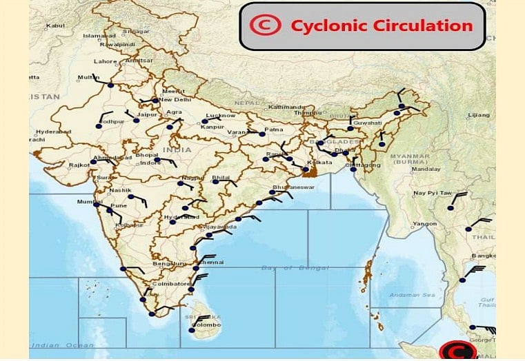 Weather system affecting Madhya Pradesh at present