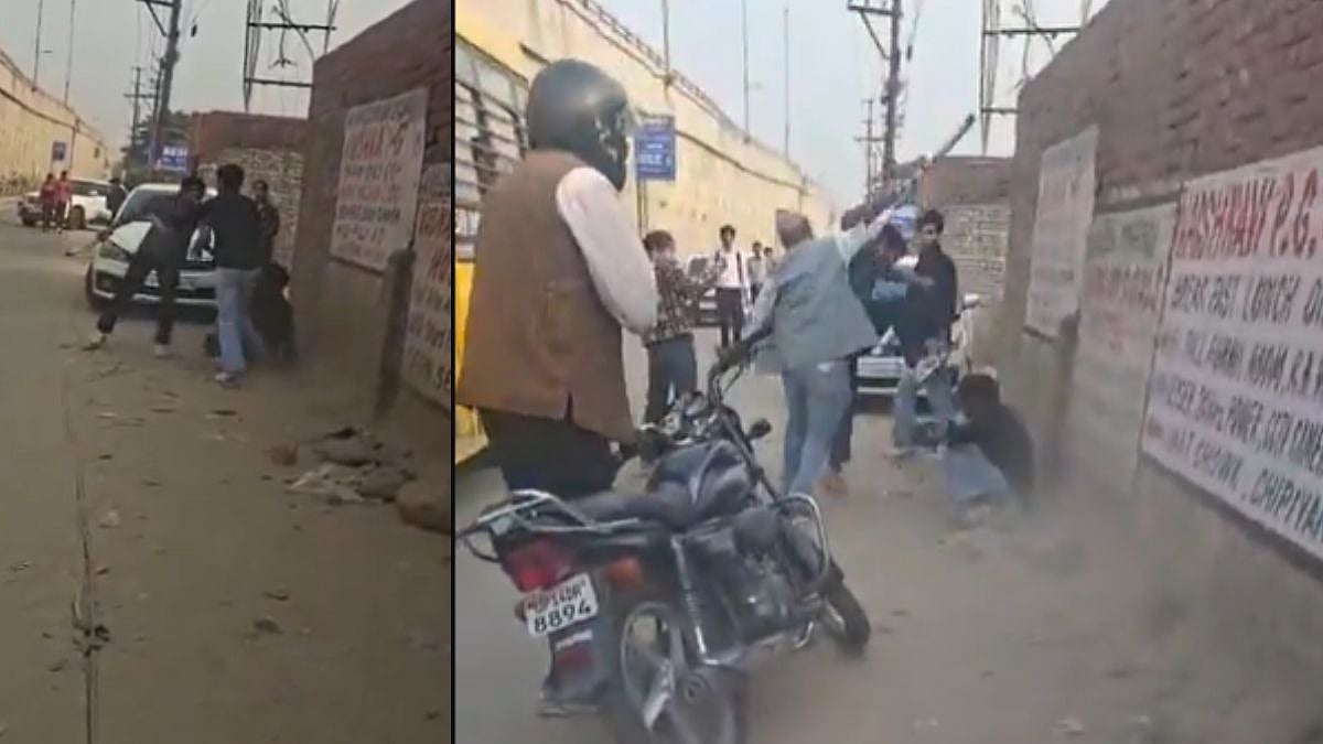 Caught On Camera: Boyfriend Mercilessly Thrashed With Stick After Being Caught By Girl's Family In...