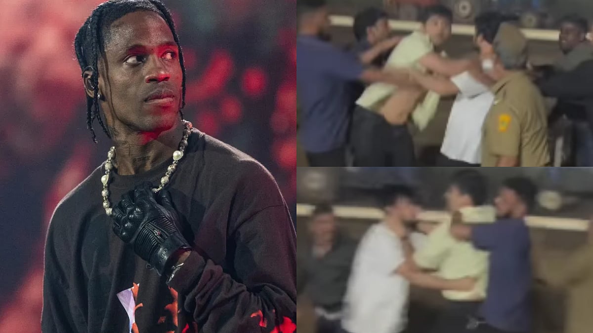 Travis Scott's Mumbai Concert Turns Chaotic: Fans Break Into Massive Brawl At Venue, Seen Grabbing Each Other's Necks—VIDEO 