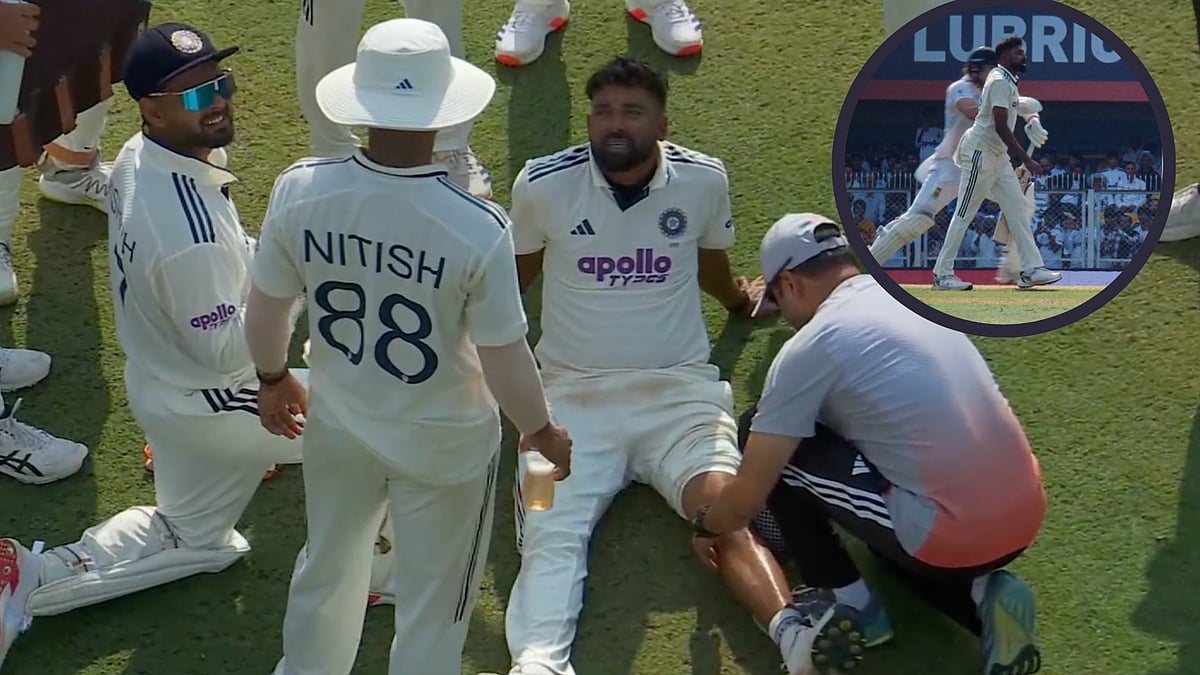IND vs SA 2nd Test: Mohammed Siraj Collides With Tristan Stubbs, Gets Hit On the Knee; Video 
