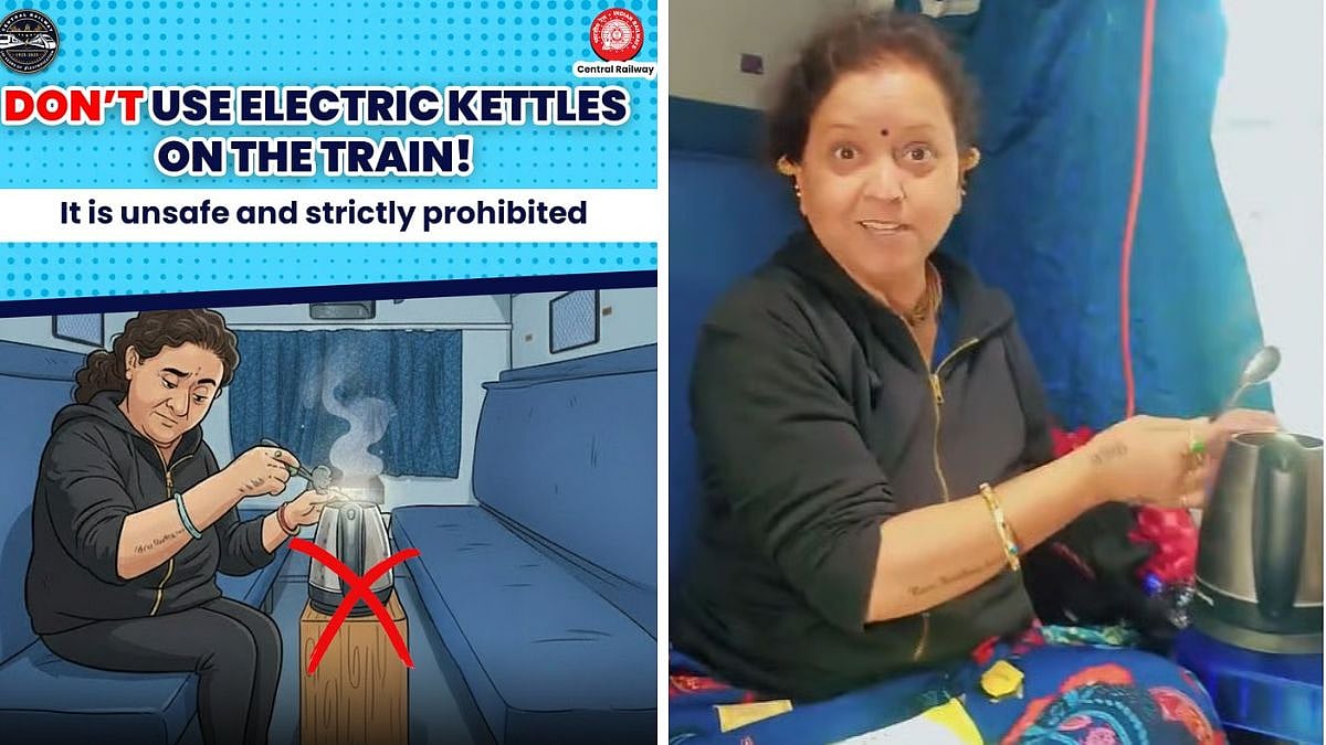'Don't Use Electric Kettles On The Train!': Central Railway Warns Passengers After Viral Video Shows...