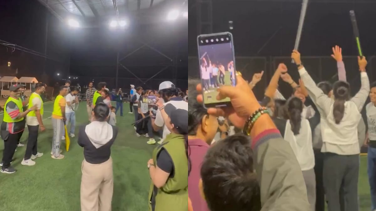 Watch: Smriti Mandhana & Palash Muchhal Faceoff In Cricket Match Before Wedding Ceremony 