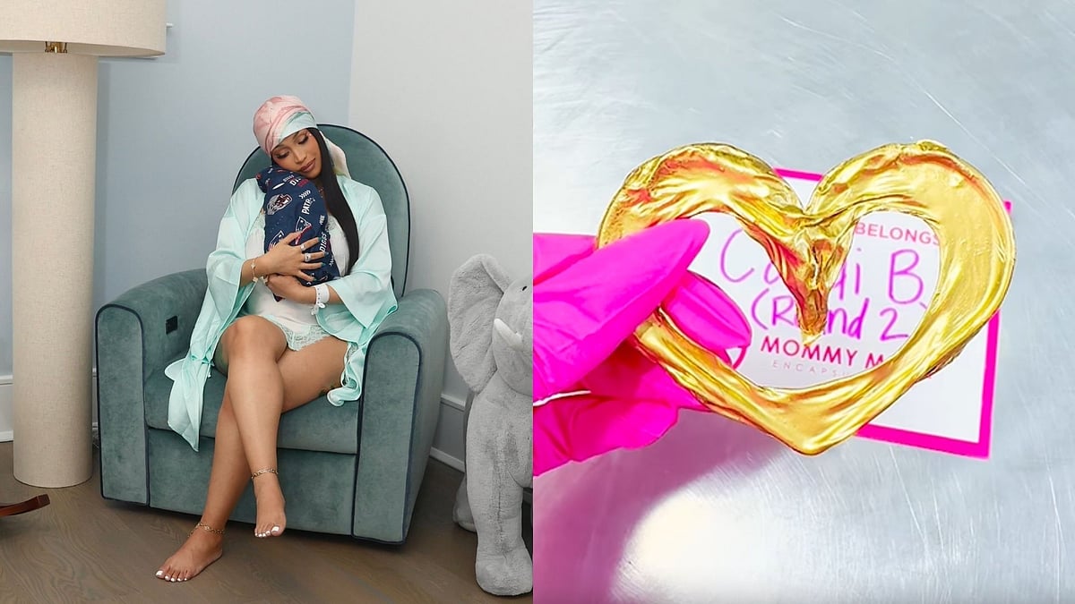 'Ew But Cute': Cardi B's Umbilical Cord Becomes Her Keepsake Gold Pendant 
