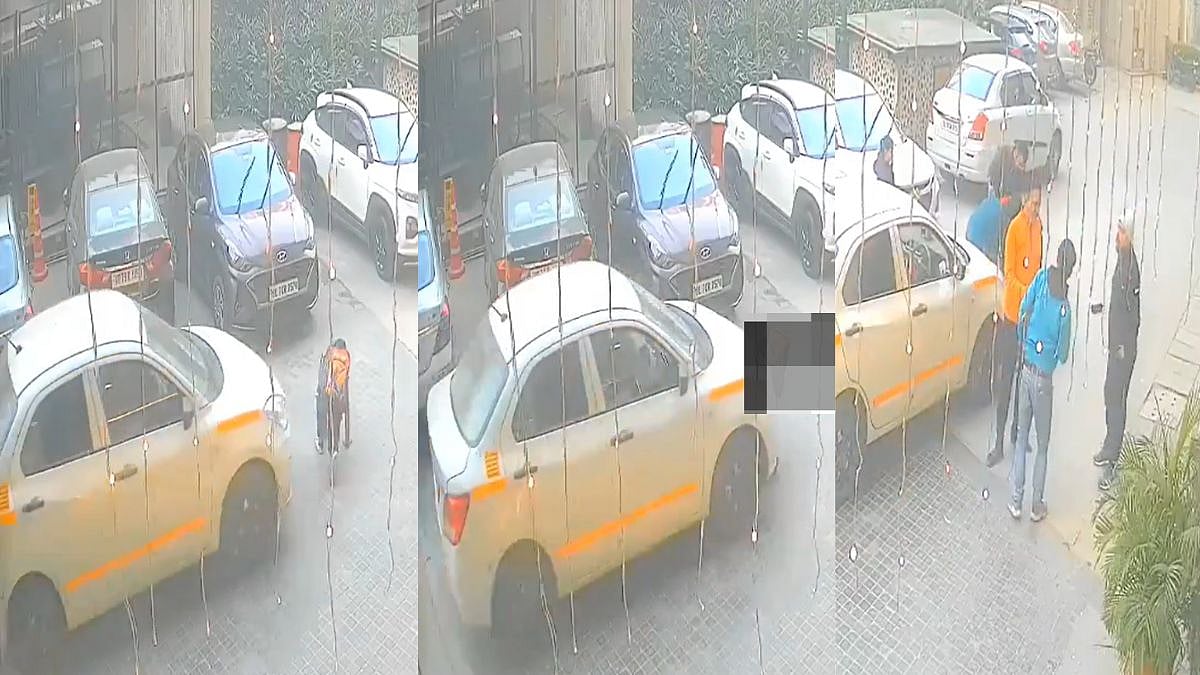 Schoolboy Narrowly Escapes Being Run Over By Cab In Greater Noida; CCTV Video Goes Viral