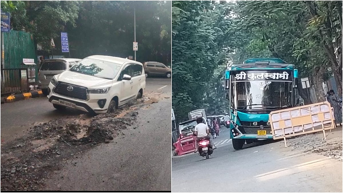 Navi Mumbai News: Koparkhairne Residents Slam Poor-Quality Sewerage Line Work In Sector 14; Vehicles Getting Stuck Raise Safety Concerns 