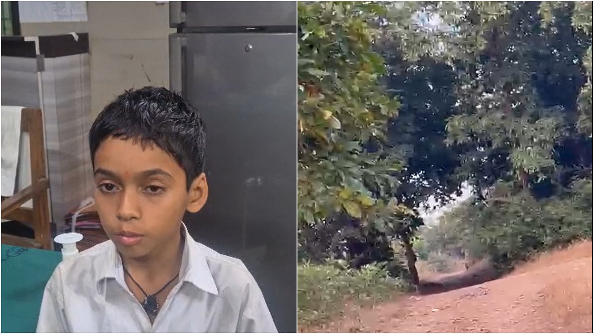 Palghar News: 11-Year-Old Student Survives Leopard Attack In Vikramgad; School Bag Turns Lifesaver, Locals Demand Immediate Action | VIDEO 