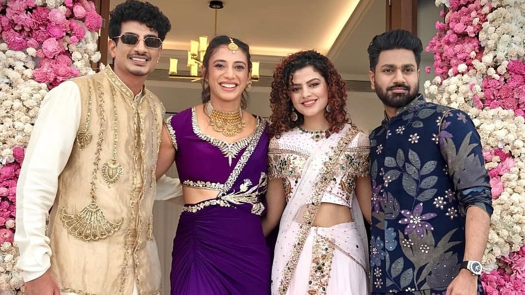 Cricketer Smriti Mandhana Wows In Purple Ensemble For Wedding Mehendi Ceremony With Palash Muchhal 
