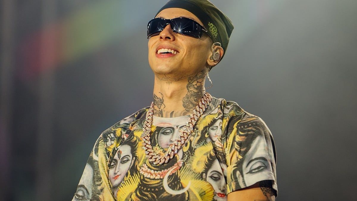 Rapper Central Cee Wears Lord Shiva T-Shirt During Rolling Loud India 2025 Performance In Mumbai,...