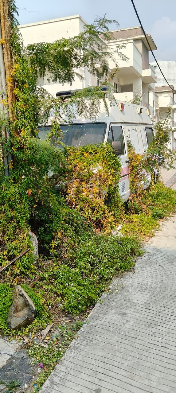 High-Tech Ambulances in disrepair