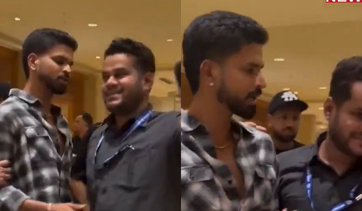 VIDEO: Shreyas Iyer Loses His Cool At Bouncer As Fans Mob India Star At Shashank Singh's Birthday 